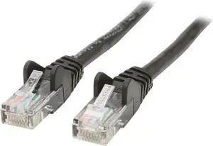 Belkin A3L791-20-BLK-S 20 ft. Cat 5E Black Patch Cable Snagless Molded