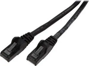 Belkin A3L980B25-BLK-S 25 ft. Cat 6 Black Snagless Patch Cable