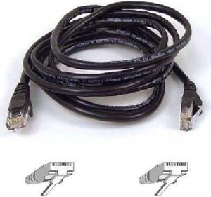 Belkin A3L980-02-BLK-S 2 ft. Cat 6 Black UTP RJ45M/RJ45M Snagless  Patch Cable