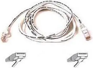 Belkin A3L791-02-WHT 2 ft. Cat 5E White UTP RJ45(M-M)  Patch Cable