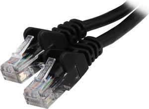 Belkin A3L791-12-BLK-S 12 ft. Cat 5E Black RJ45M/RJ45M Snagless  Patch Cable