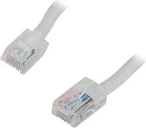 Belkin A3L791-14-WHT 14 ft. Cat 5E White UTP RJ45M/RJ45M Patch Cable