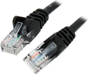 Belkin A3L791-08-BLK-S 8 ft. Cat 5E Black UTP  RJ45M/RJ45M Snagless  Patch Cable