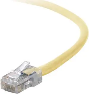 Belkin A3L791-01-YLW 1 ft. Cat 5E Yellow UTP RJ45M/RJ45M Patch Cable Belkin A3L791-01-YLW 1 ft. Cat 5E Yellow UTP RJ45M/RJ45M Patch Cable