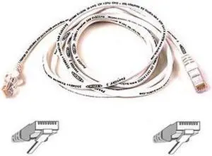 Belkin A3L791-10-WHT 10 ft. Cat 5E White Network Cable