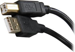 Rosewill RCAB-11001 Black USB2.0 A Male to B Male Cable, Gold Plated, Black