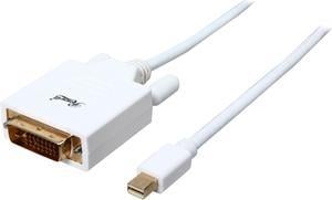 Rosewill RCDC-14017 - 3-Foot White Mini DisplayPort to DVI Cable - 32 AWG, Male to Male