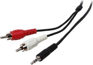 Tripp Lite P314-012 Audio Y Splitter Adapter 3.5MM Plug/2 RCA Plugs Male to Male