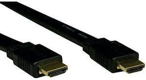 Tripp Lite High Speed HDMI Flat Cable, Ultra HD 4K x 2K, Digital Video with Audio (M/M), Black, 16-ft. (P568-016-FL)