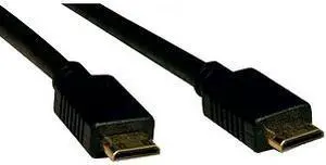 Tripp Lite P572-006 6 ft. Black Mini-HDMI Gold Digital Video Cable - Mini-HDMI-M / Mini-HDMI-M