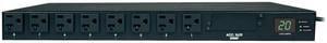 Tripp Lite Metered PDU with ATS, 1.9 kW Single-Phase 120V (16 x 5-15/20R), 2 x L5-20P / 5-20P adapters, 2 x 12 Feet Cords, 1U Rack-Mount, TAA (PDUMH20AT)