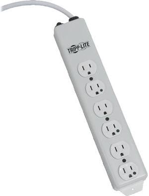 Tripp Lite Medical-Grade Power Strip with 6 Hospital-Grade Outlets, 6 ft. Cord, NOT for Patient-Care Vicinity – UL 1363 (PS-606-HG)
