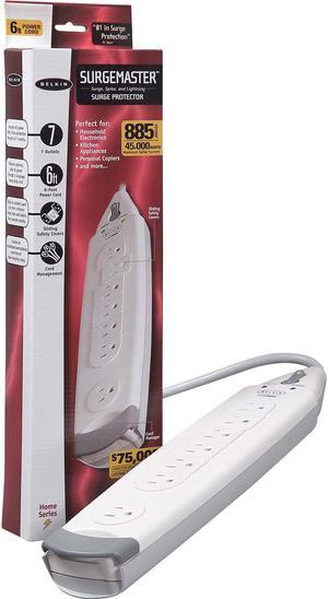 BELKIN F9H700-06 6 Feet 7 Outlets 885 joules Home Series SurgeMaster