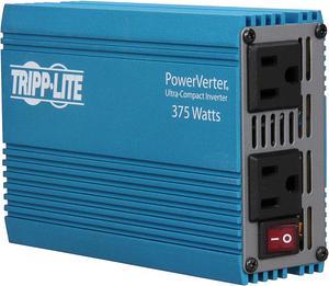 Tripp Lite 375 W Car Power Inverter with 2 Outlets, Auto Inverter, Ultra Compact (PV375)