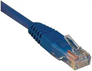 TRIPP LITE N002-100-BL 100 ft. Cat 5E Blue Cat5e 350MHz Molded Patch Cable