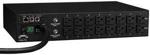 Tripp Lite Switched PDU, 2.9 kWatts Single-Phase 120V Outlets (16 5-15/20R), L5-30P, 10 Feet Cord, 2U Rack-Mount, TAA