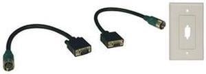 Tripp Lite EZA-VGAX-2 Easy Pull Type-A Connectors - M/F set of VGA with Faceplate