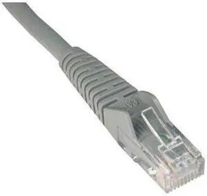 TRIPP LITE N001-003-GY 3 ft. Cat 5E Gray Snagless Cat5e Molded Patch Cable