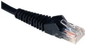 TRIPP LITE N001-005-BK 5 ft. Cat 5E Black Snagless Cat5e Molded Patch Cable