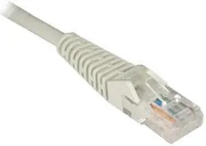 TRIPP LITE N001-015-GY 15 ft. Cat 5E Gray Snagless Cat5e Molded Patch Cable