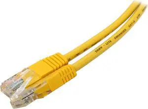 TRIPP LITE N002-007-YW 7 ft. Cat 5E Yellow Cat5e 350MHz Molded Patch Cable