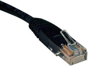 TRIPP LITE N002-050-BK 50 ft. Cat 5E Black Cat5e 350MHz Molded Patch Cable