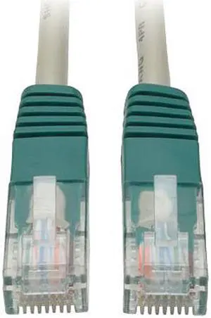 TRIPP LITE N010-010-GY 10 ft. Cat 5E Gray Shielded Cat5e 350MHz Cross-over Molded Cable