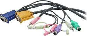 TRIPP LITE 10 ft. 10-ft. VGA/PS2/Audio Combo Cable Kit for B006-VUA4-K-R KVM Switch P757-010