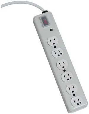 Tripp Lite SPS-615-HG 15 ft. Cord 6 Outlets 1050 Joules Hospital Grade Surge Suppressor