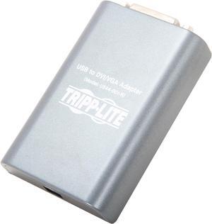 Tripp Lite USB 2.0 to DVI/VGA Dual/Multi-Monitor External Video Graphics Card Adapter, 128 MB SDRAM, 1080p @ 60hz (U244-001-R)