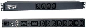 Tripp Lite Basic PDU, 16A, 14 Outlets (12 C13 & 2 C19), 100 – 240 V, C20 Input, 1U Rack-Mount Power (PDU12IEC)