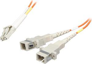 Tripp Lite N458-001-62 1 ft. 0.3M (1-ft.) Duplex MMF 62.5/125 Adapter (LC-Male/SC-Female) Male to Female