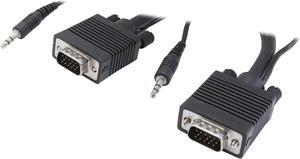 Tripp Lite P504-050 50 ft. SVGA/VGA Monitor + Audio Cable with Coax(HD15 M/M, 3.5mm M/M)