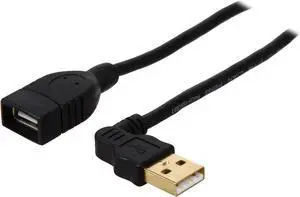 Tripp Lite U005-10I Black USB Right Angle Extension Cable
