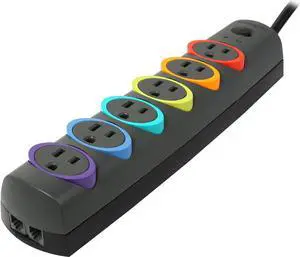 Kensington K62144NA 8 Feet 6 Outlets 1260 Joules Surge Protector