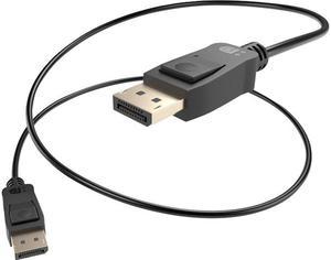Unirise DP-03F-MM-V1.4 3 ft. Black DisplayPort Cables Male to Male