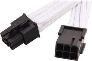 Silverstone PP07-IDE6W Sleeved Extension Power Supply Cable, 1 x 6pin to PCI-E 6pin Connector