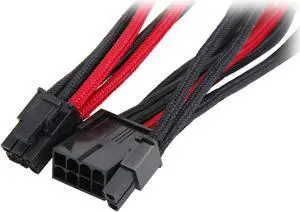 Silverstone PP07-PCIBR Sleeved Extension Power Supply Cable with 1 x 8-Pin to PCI-E 8-Pin Connector