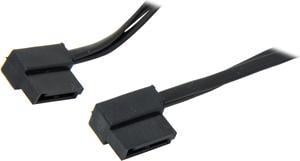 Silverstone 300mm Ultra Thin 6Gb/s Lateral 90-Degree SATA Cables with Custom Low-Profile Connectors (CP11B-300)