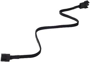 Silverstone SST-CPF03 11.81 in. (30cm) Black PWM Fan Power Extension Cable Silverstone SST-CPF03 11.81 in. (30cm) Black PWM Fan Power Extension Cable
