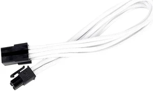 Silverstone SST-PP07-IDE6W 9.84 in. (25cm) White 6Pin To 6Pin PCIE Sleeved Power Cable Extension Silverstone SST-PP07-IDE6W 9.84 in. (25cm) White 6Pin To 6Pin PCIE Sleeved Power Cable Extension