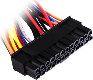 Silverstone RL-PP10 1.64 ft. / 5.9 in.  Dual 24pin Female + Single 24pin Male Connectors Female to Male