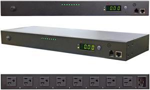 Minuteman RPM1581HVN 8-Outlets PDU - NEMA 5-15P - 8 x NEMA 5-15/20R - 120 V AC - 1U - Horizontal/Vertical - Rack-mountable