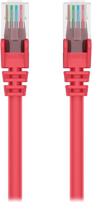 Belkin A3L980-50-RED-S 50 ft. Cat 6 Red Snagless Patch Cable
