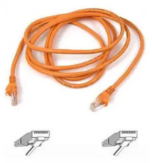 Belkin A3L791-03-ORG-S 3 ft. Cat 5E Orange Cat5e Network Cable (Orange)