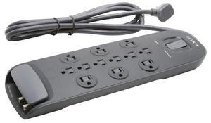 BELKIN BV112230-08-BLK 8 ft. 12 Outlets 3996J Surge Protector with Power Cord with Cable/Satellite Protection