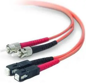 Belkin A2F20207-10M 32.81 ft. Orange Fiber Optic Duplex Patch Cable