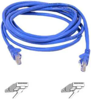Belkin TAA980-07-BLU-S 7 ft. Cat 6 Blue Snagless Patch Cable