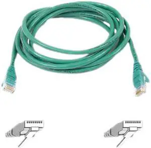Belkin A3L980-50-GRN-S 50 ft. Cat 6 Green Cat6 Snagless Patch Cable