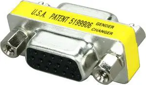 SYBA CL-ADA32012 VGA 15-Pin Female to Female Connector SYBA CL-ADA32012 VGA 15-Pin Female to Female Connector